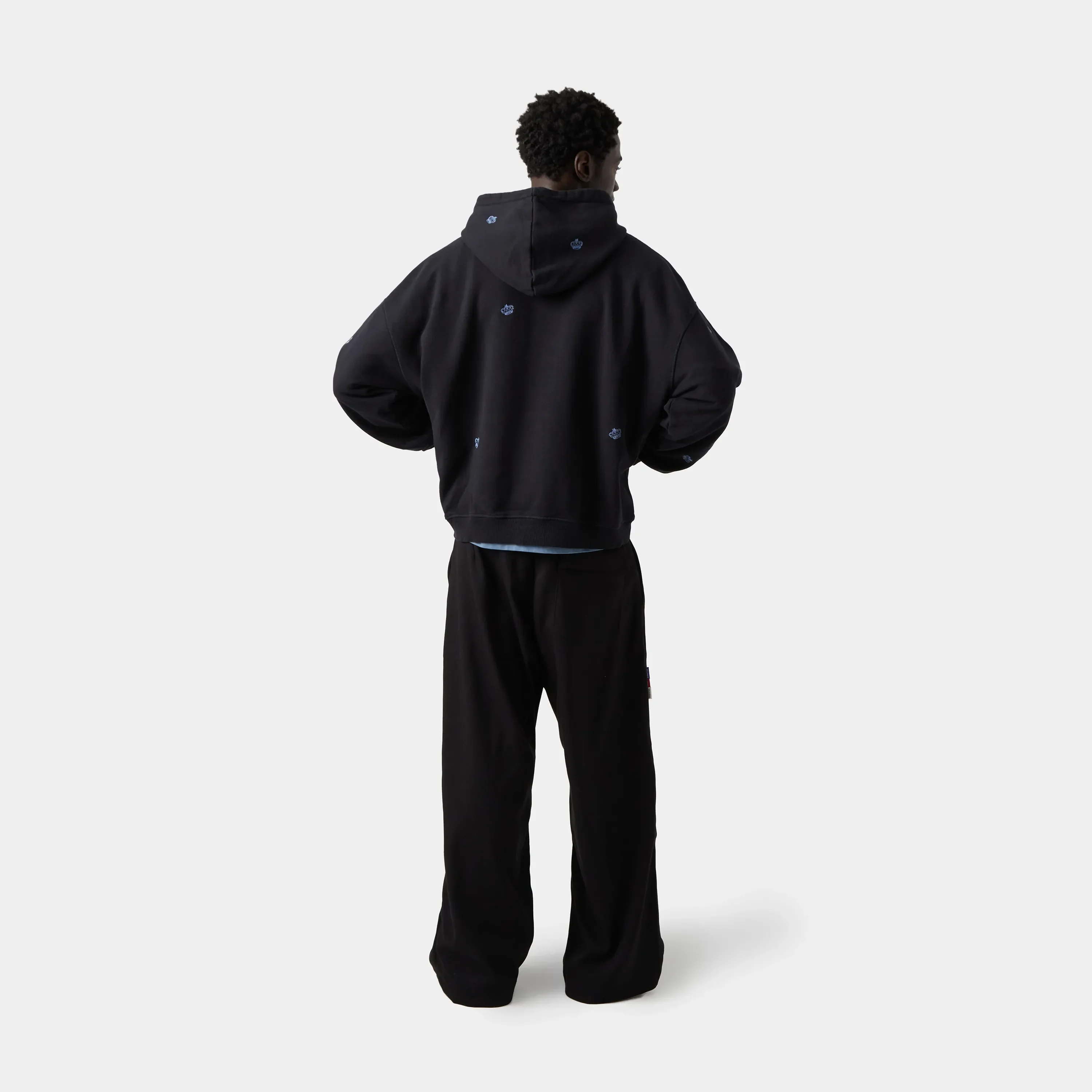 Crown Navy Oversized Hoodie