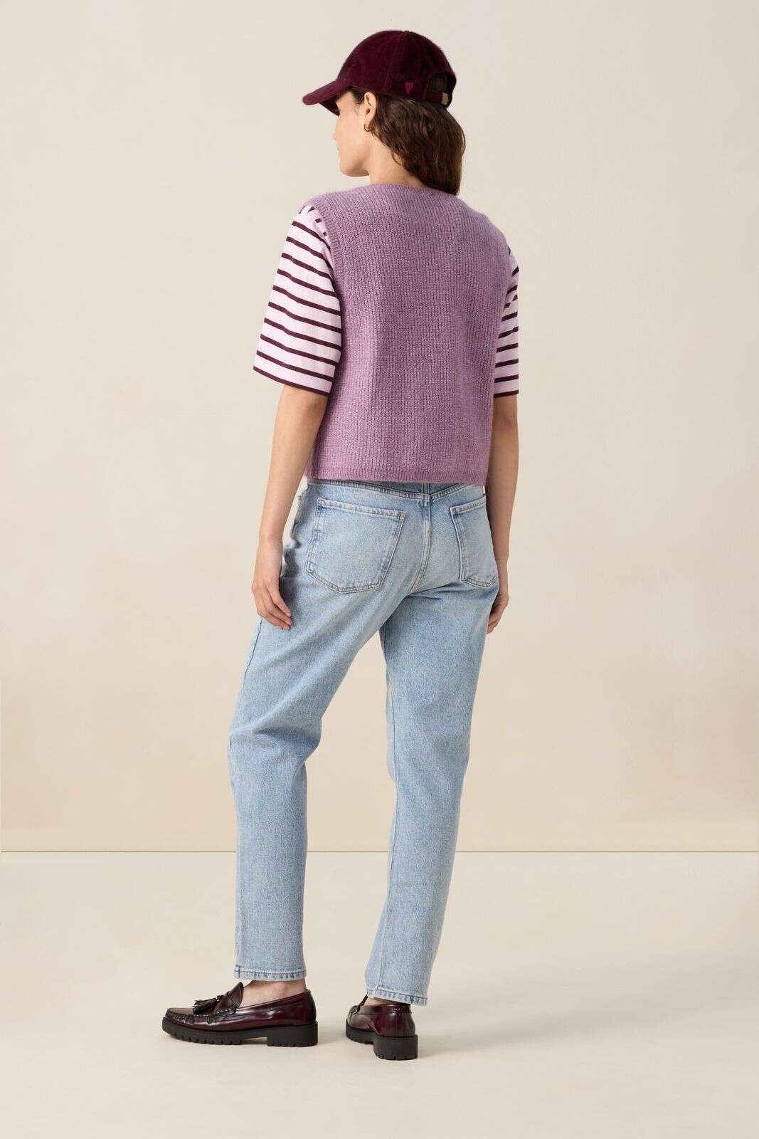 Blauwe high waist slim fit jeans