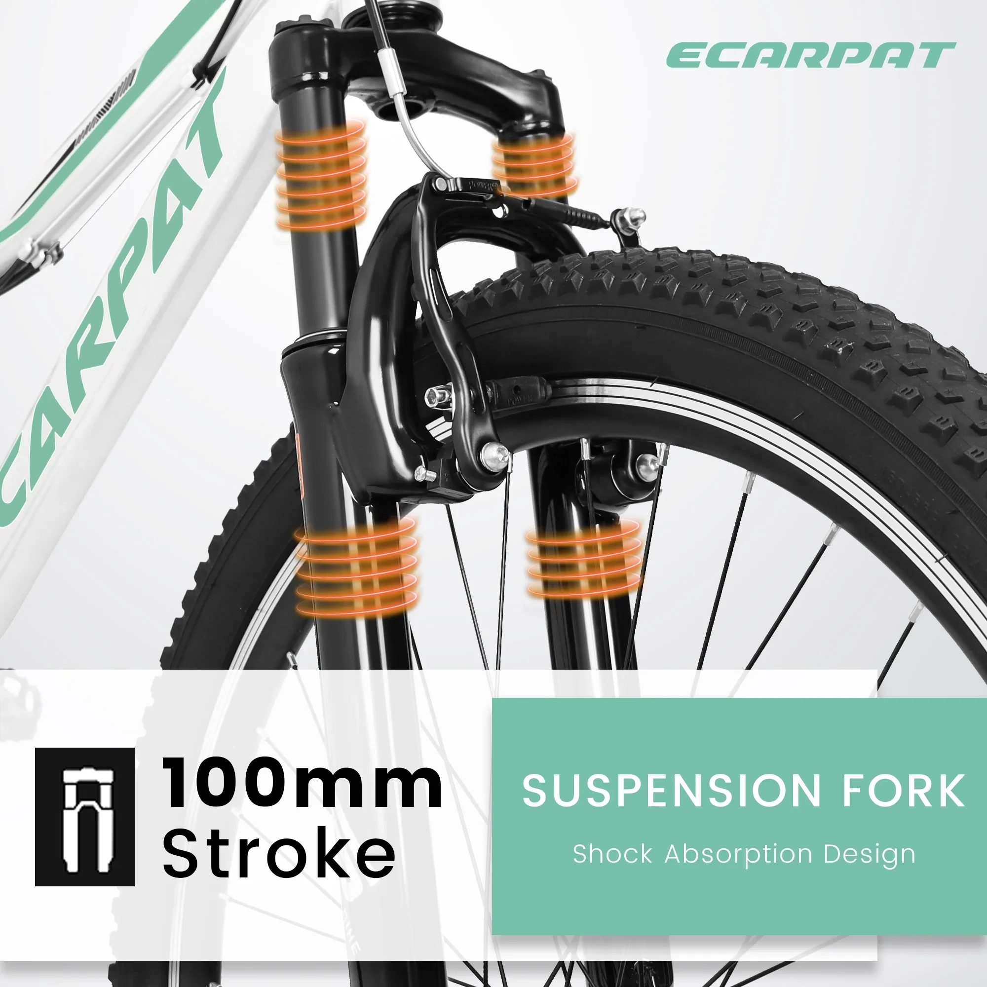24“/26 Mountain Bike for Women - 21-Speed, Dual Disc Brakes, Front Suspension, All-Terrain Tires, 85% Pre-Assembled Carbon Steel Frame Bicycle