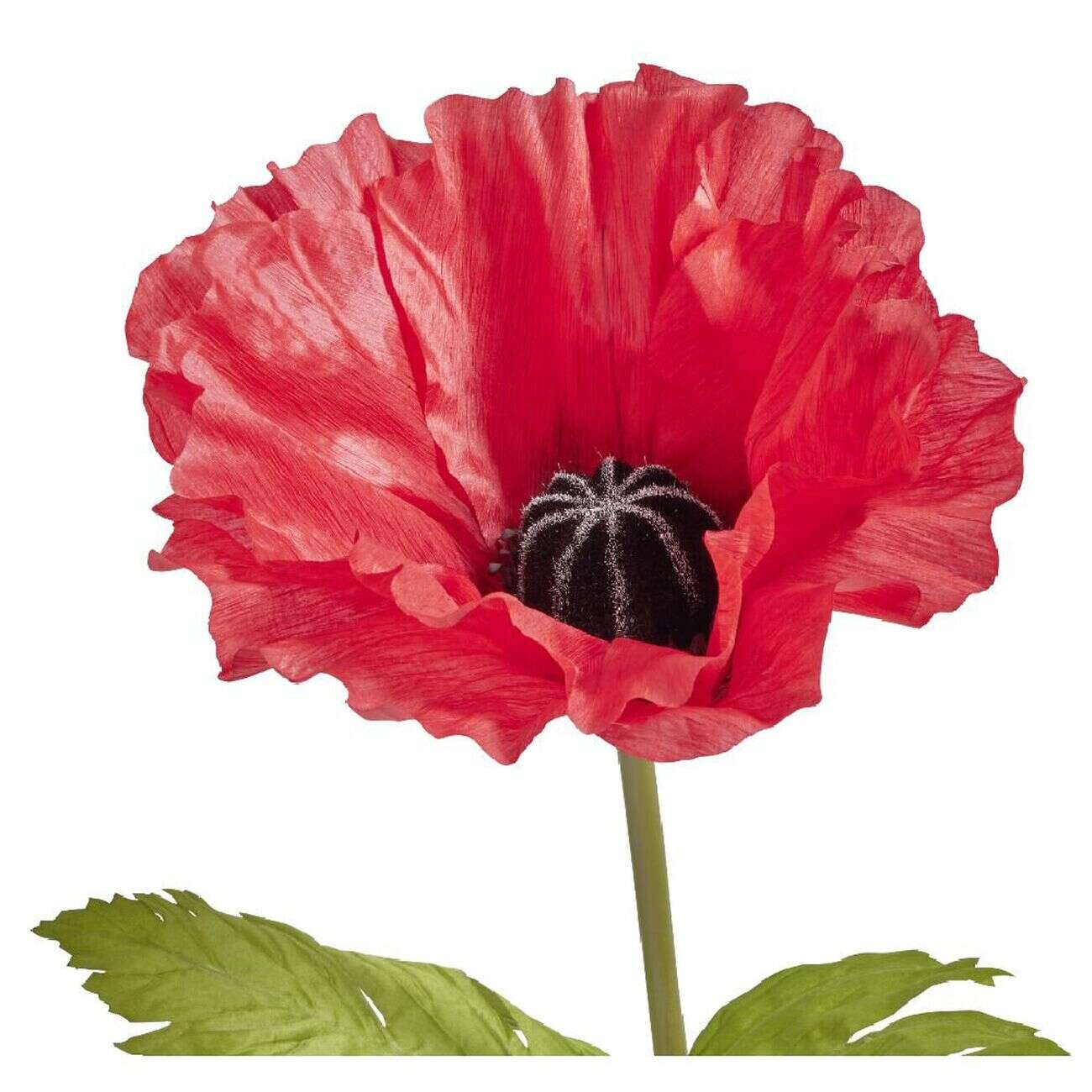 Fleur artificielle coquelicot rouge tige XXL H115cm