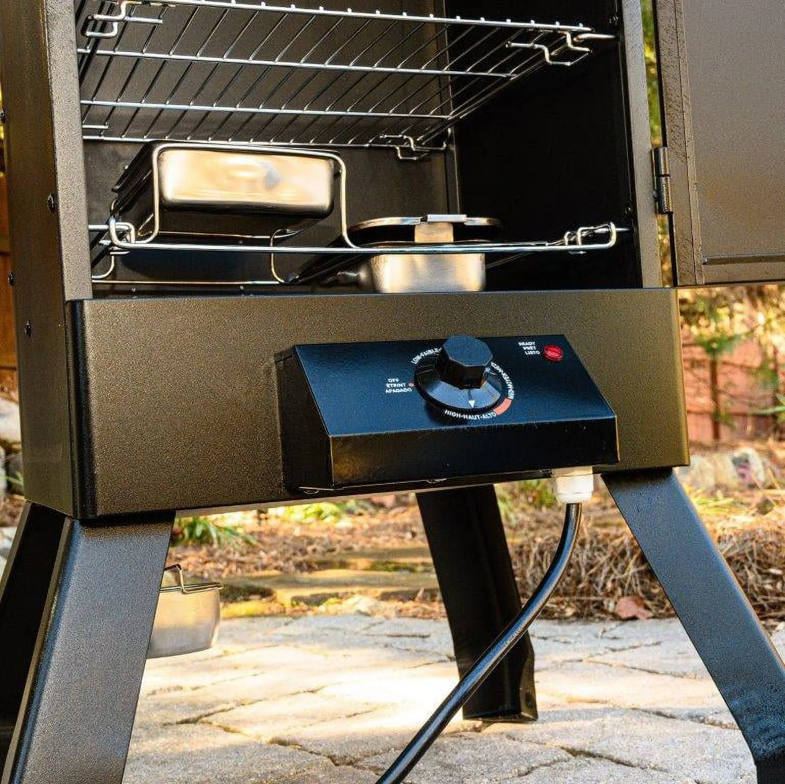 Analog Electric Smoker in Black Image 5