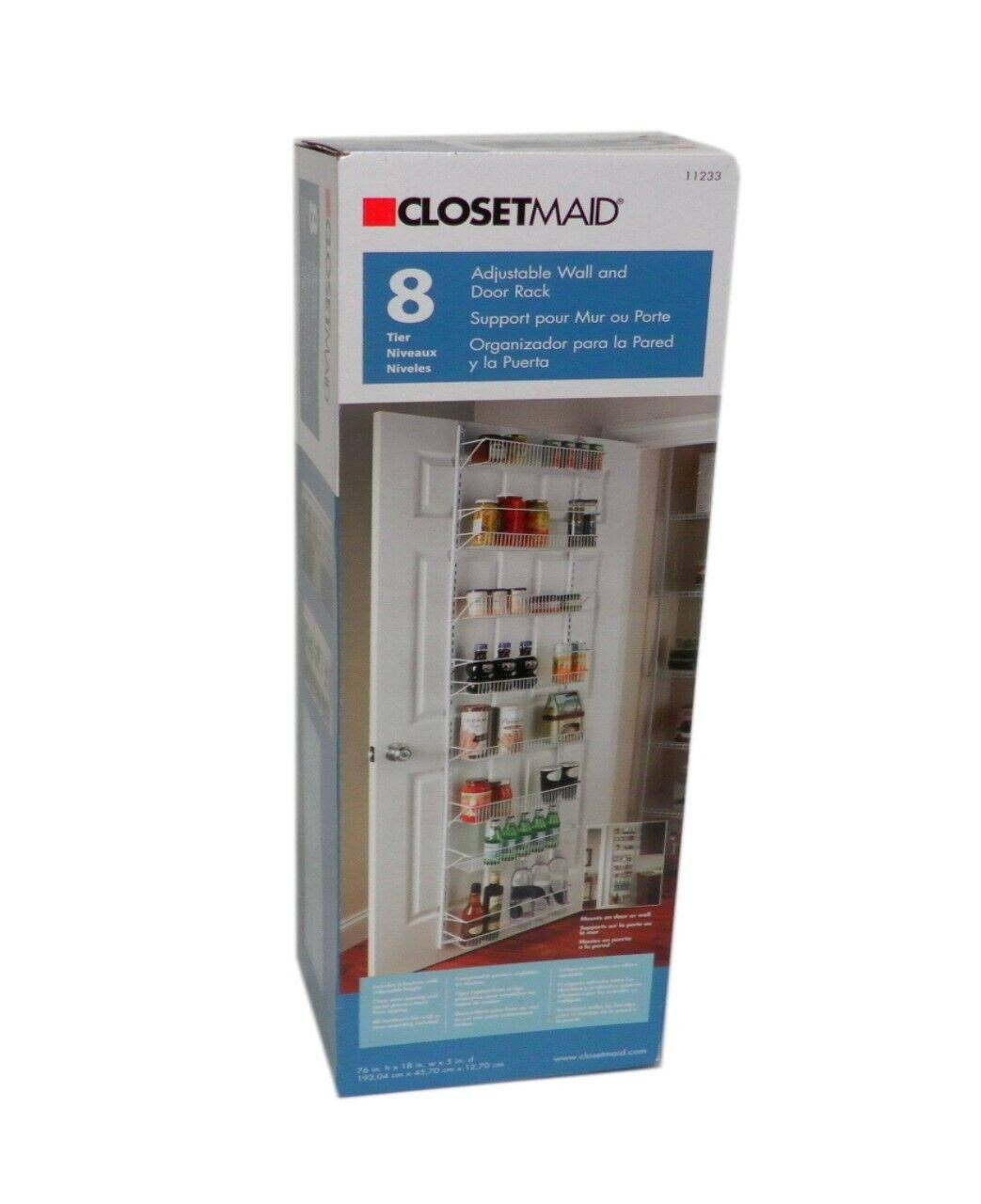 ClosetMaid 8-Tier Over-the-Door Adjustable Wire Rack, White