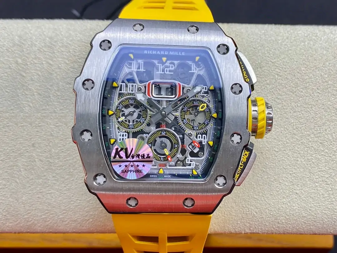 Richard Mille RM011 FELIPE MASSA KV Factory Yellow Strap