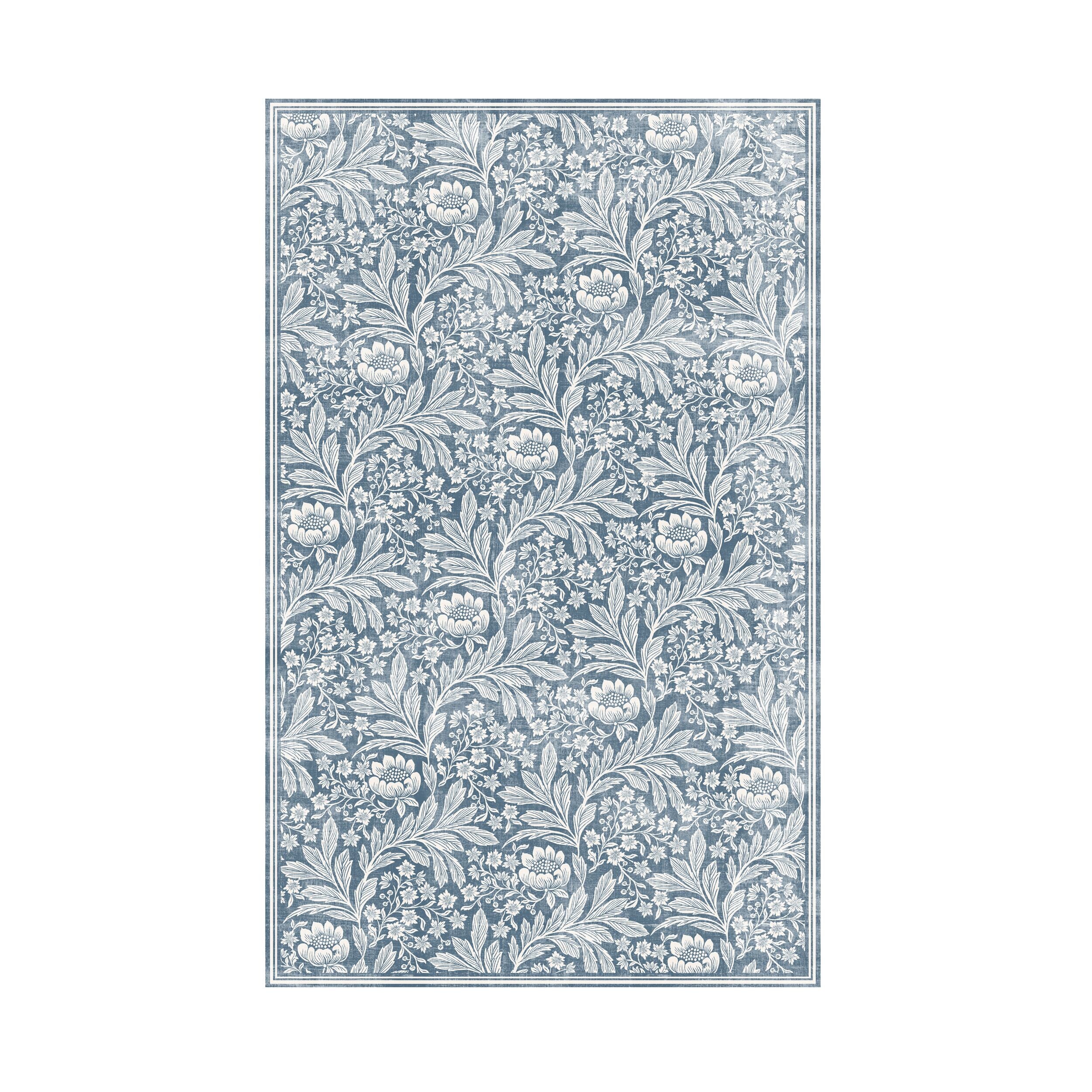 Florentine Silky Soft Washable Rug Blue 150x240cm
