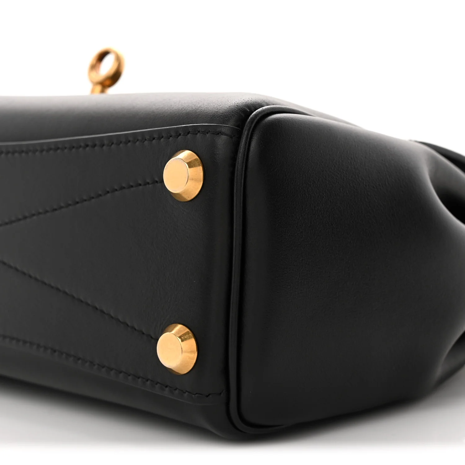 Smooth Calfskin Mini Bel Air Carry All Bag Black