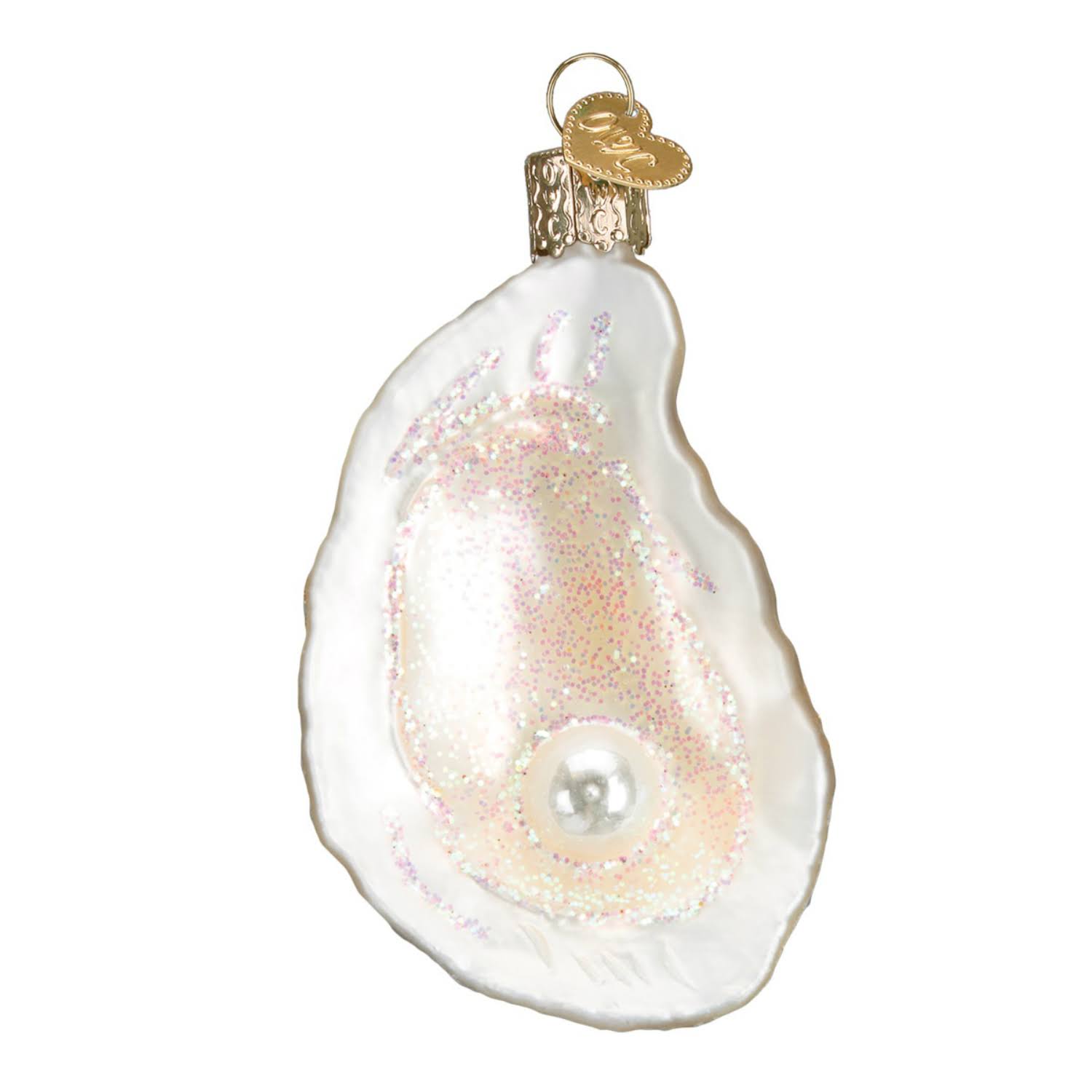 Old World Christmas Oyster with Pearl Glass Blown Ornament