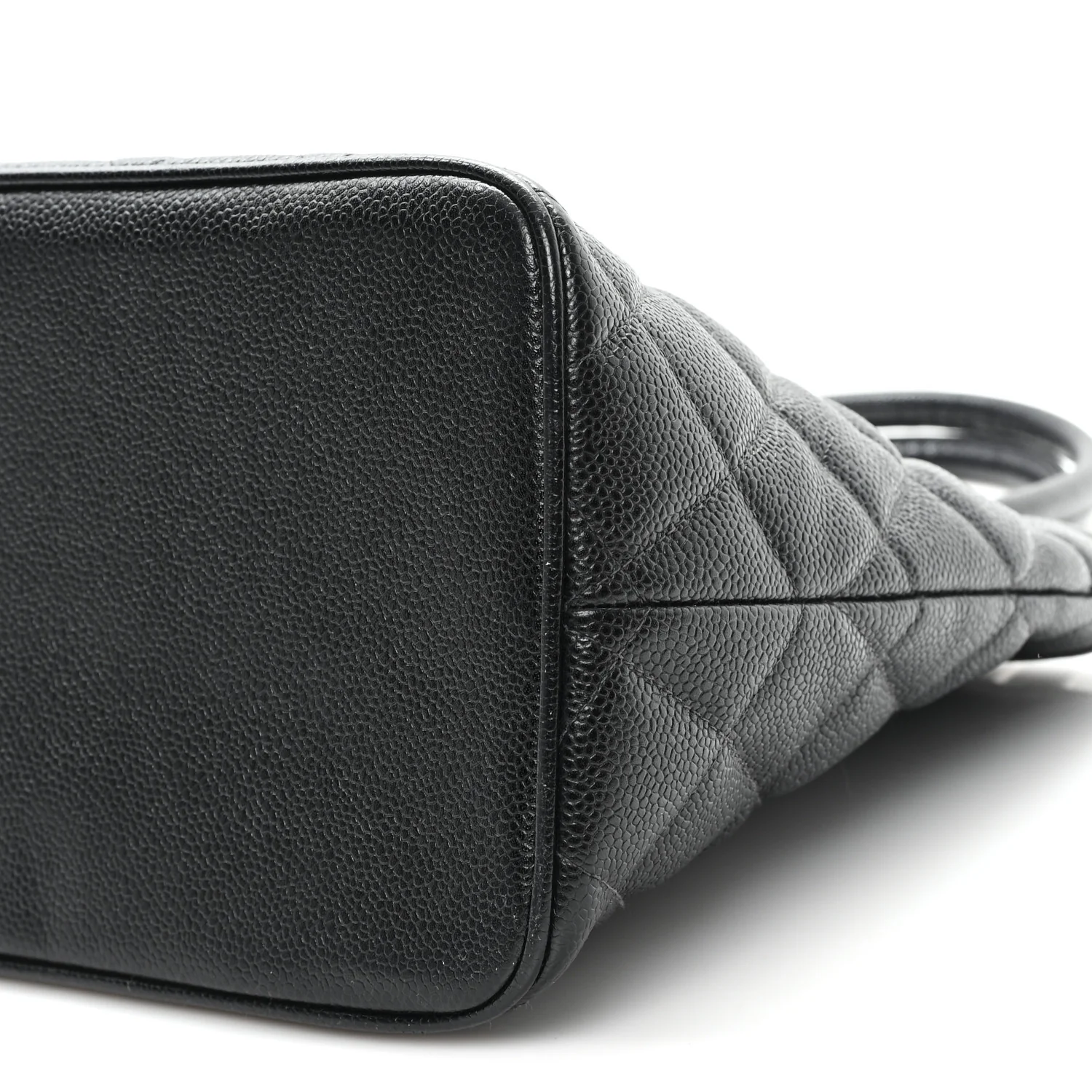 Caviar Quilted Medallion Tote Black