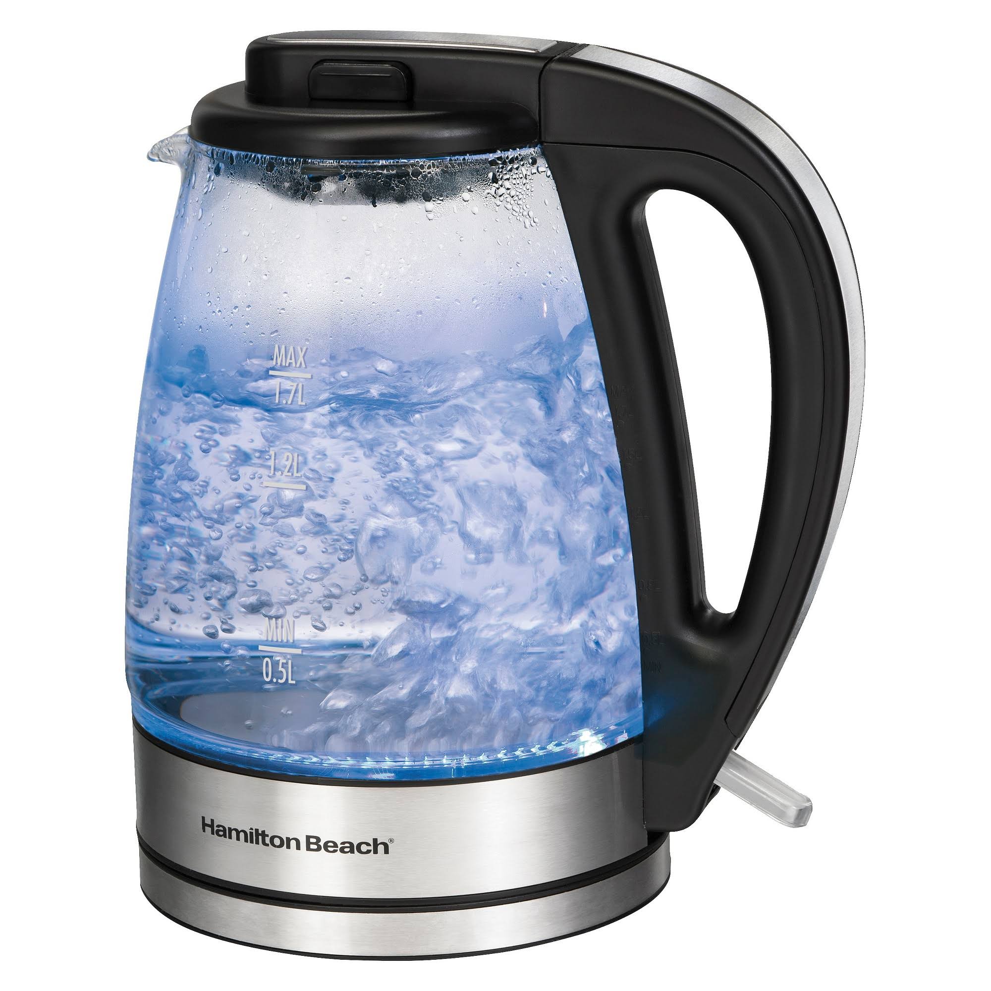 Hamilton Beach Illuminated Glass Cordless Kettle - 1.7L