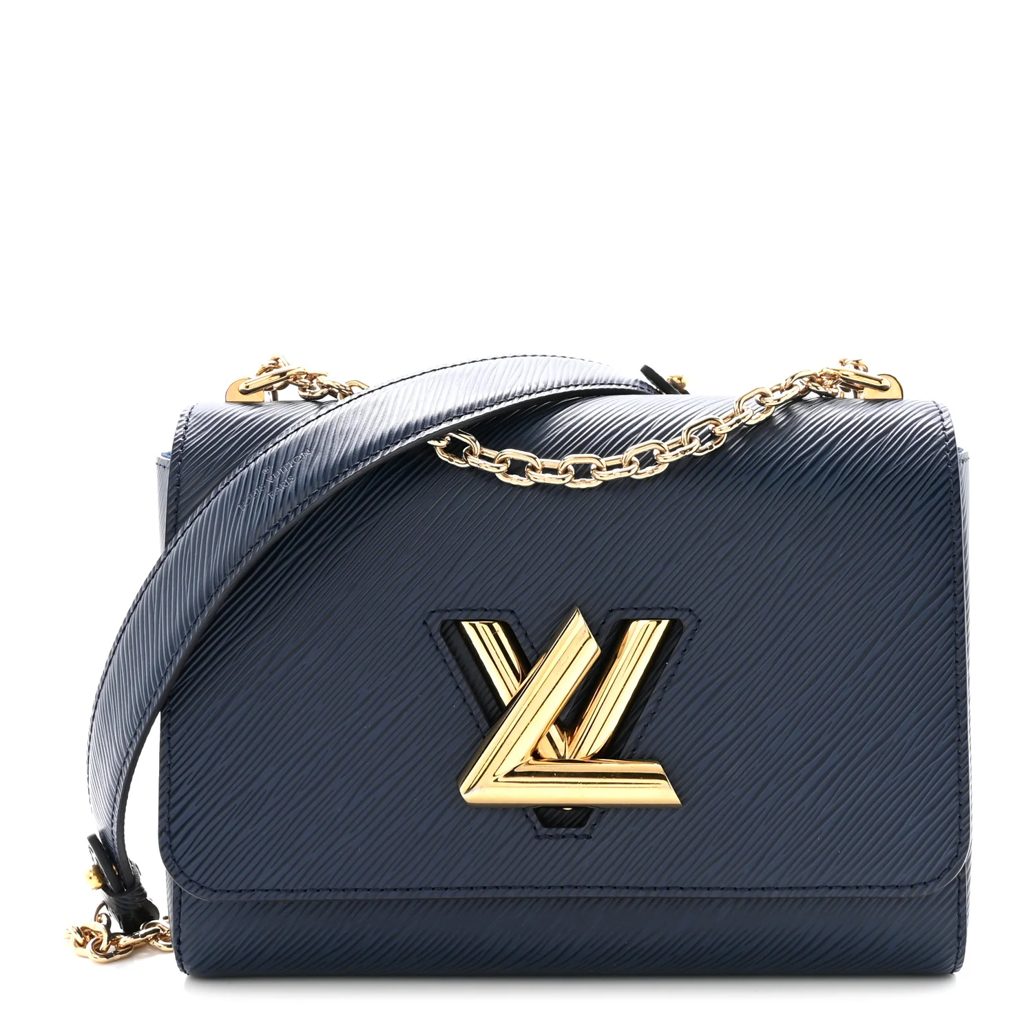 Epi Twist Shoulder Bag MM Indigo
