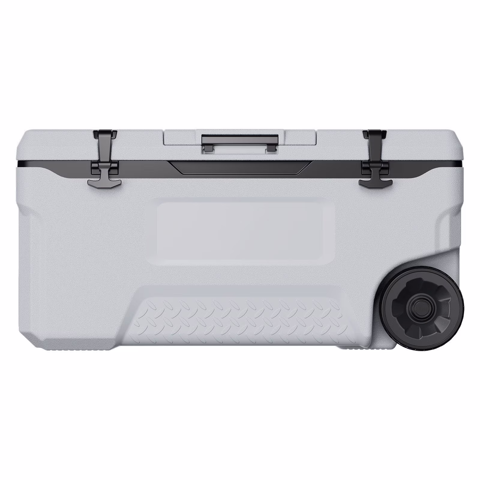 Portable Wheel Cooler 74 quarts, 120 tank capacity, insulated rolling cooler with cup holder for outdoor, camping, beach and picnic use