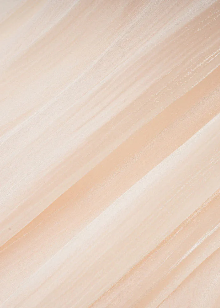 Robe mi-longue en satin champagne Estelle