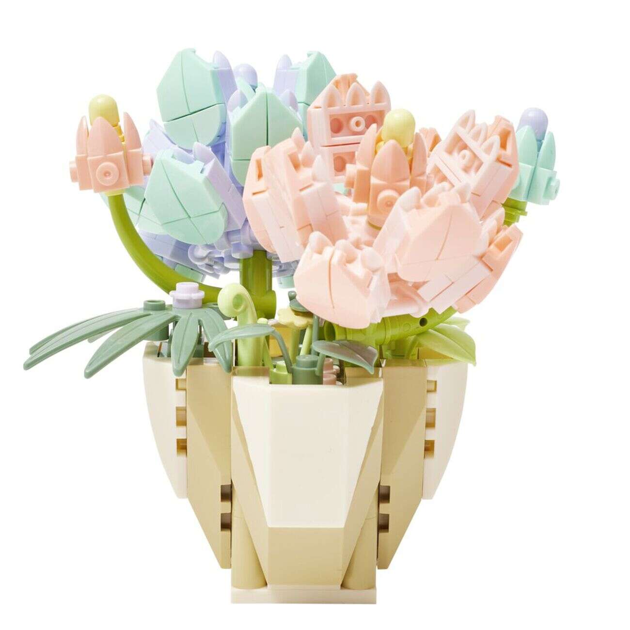 Bloc de construction pot de fleurs 3D avec plus de 250 pièces (2 modèles)