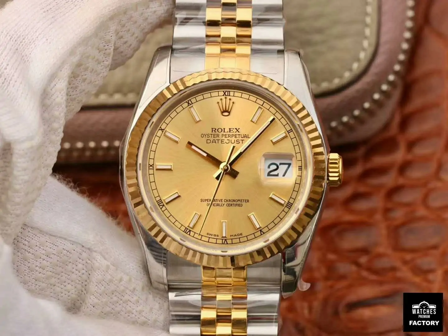 Rolex Datejust 36MM 116233 AR Factory V2 Champagne Dial