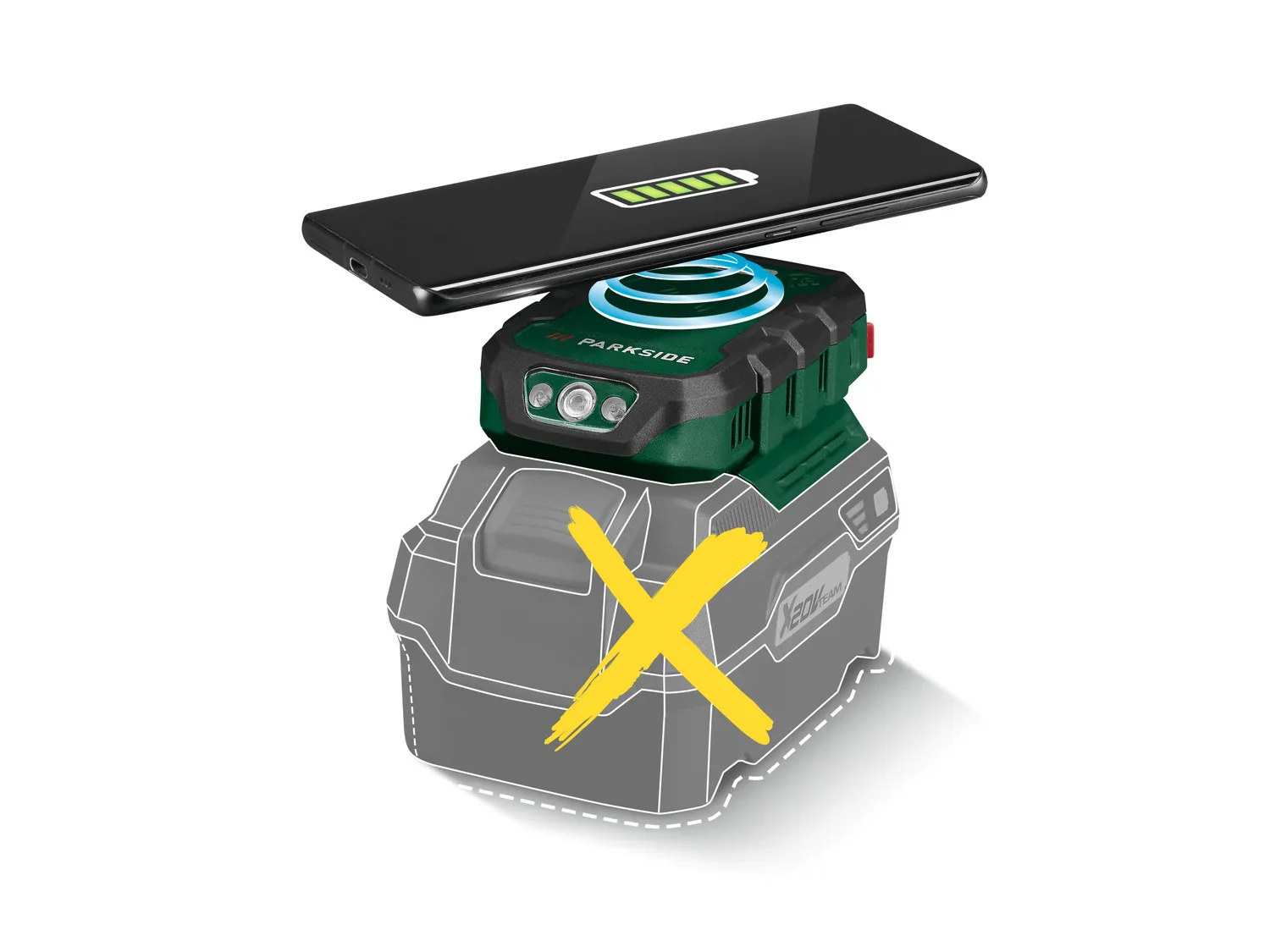 PARKSIDE Adaptateur de charge pour batterie PWCA 20-Li A1, 20 V