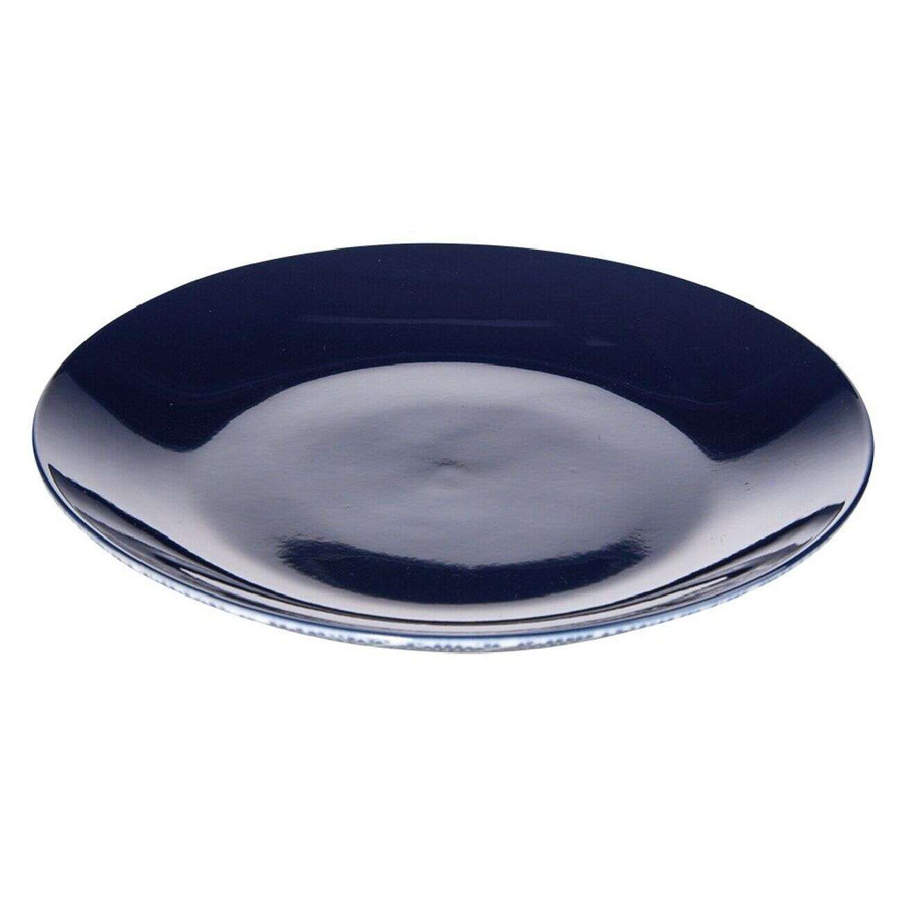 Assiette à dessert décor vague japonaise bleu et blanc Ø20cm