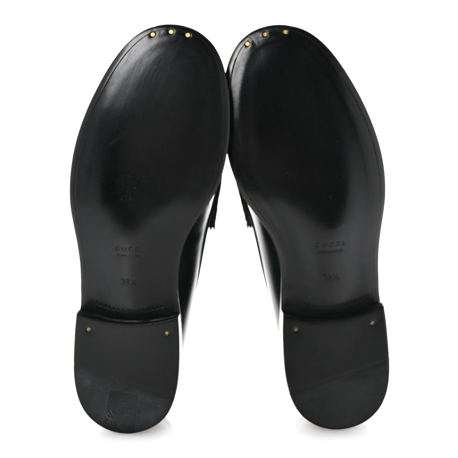 Calfskin Millennial Ribot Womens GG Loafers 38.5 Black