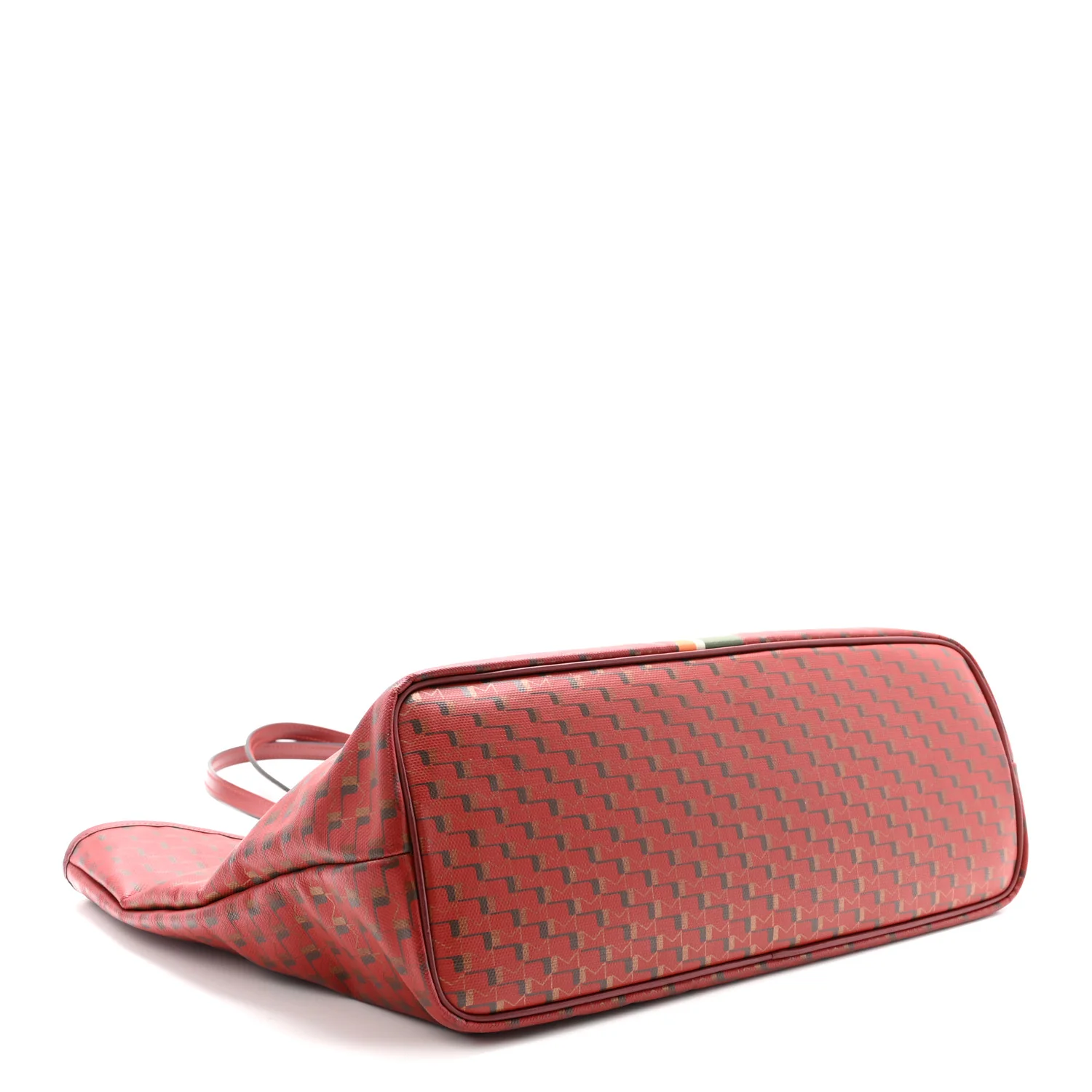 Grained Calfskin Canvas 1920 Oh! Tote Ruban GM Madder Bronze