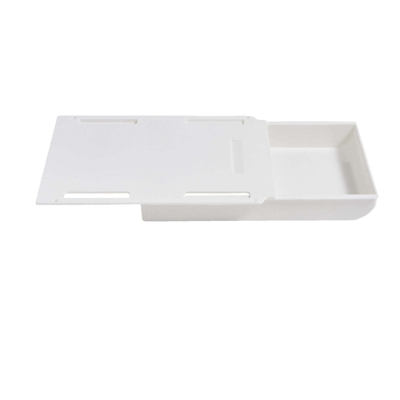 Tiroir de rangement adhésif blanc 22x15x3,5cm