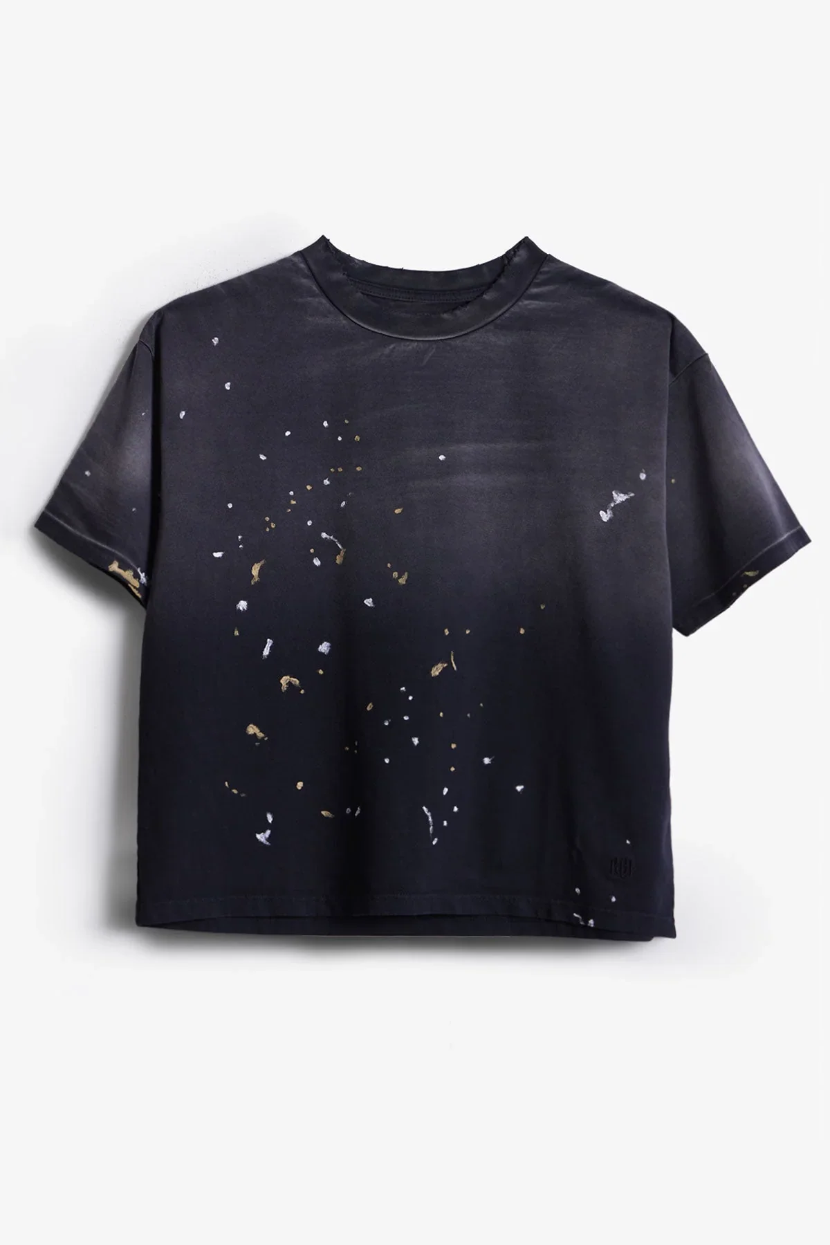 Sun Beat Painter Tee Shirt - Washed Black