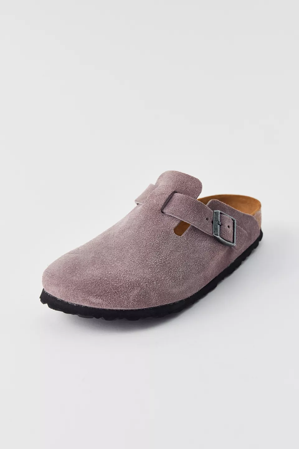 Birkenstock Women's Boston Soft Footbed Suede Clogs - Purple