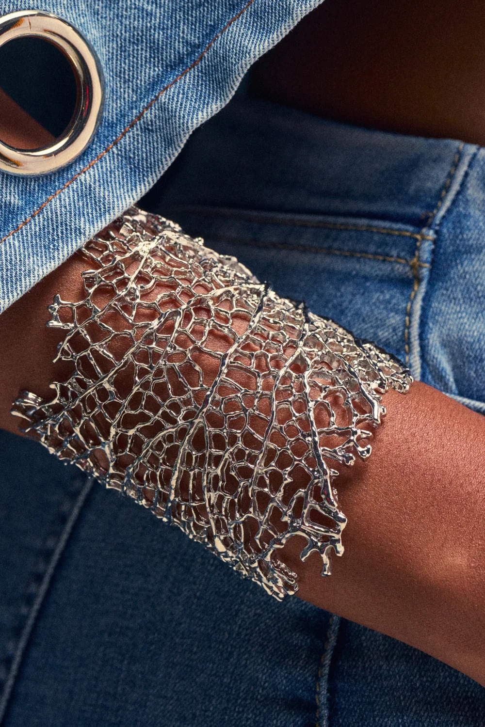 AT THE EVENT BRACELET CUFF IN SILVER - Akira Store