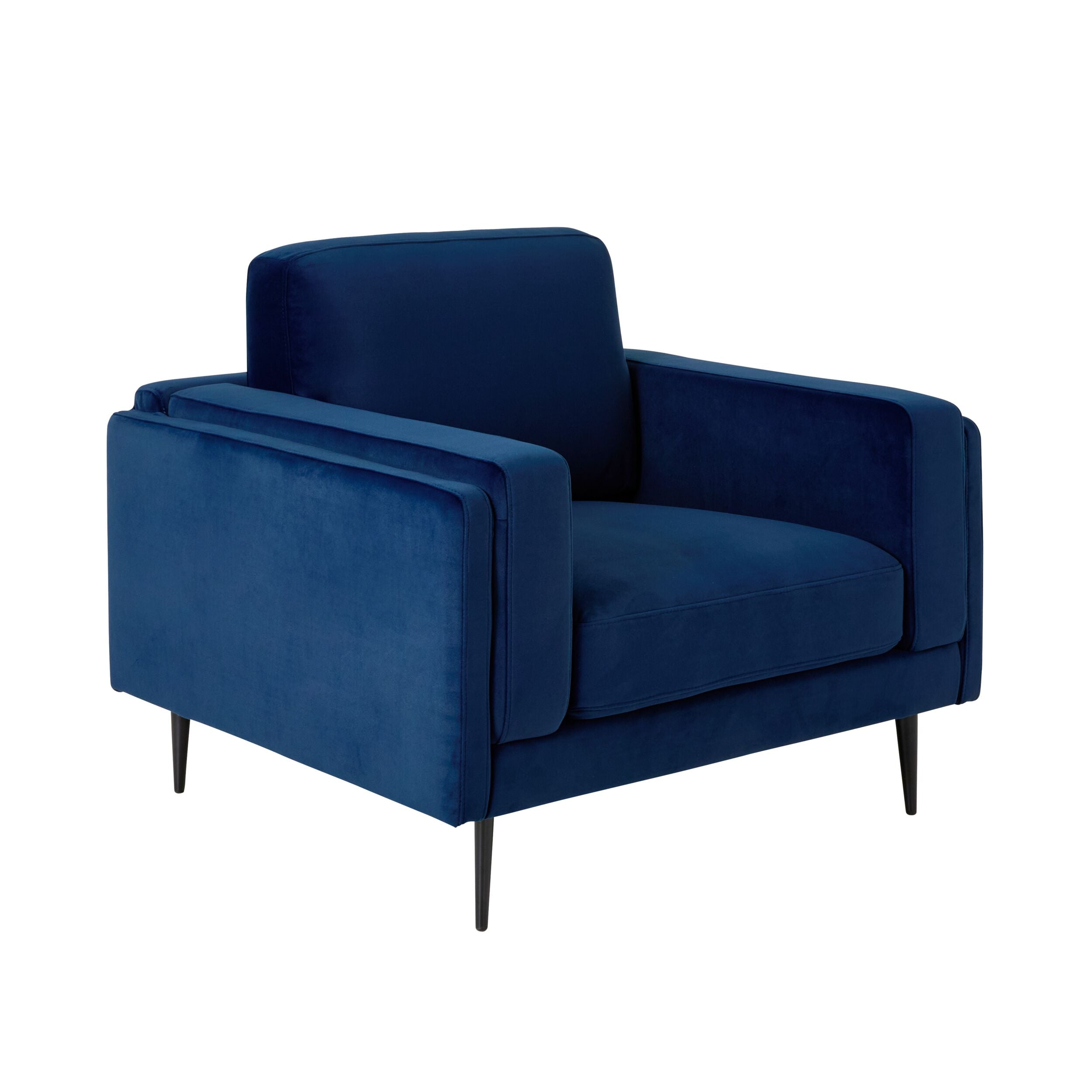 Irvine Armchair Velvet Indigo