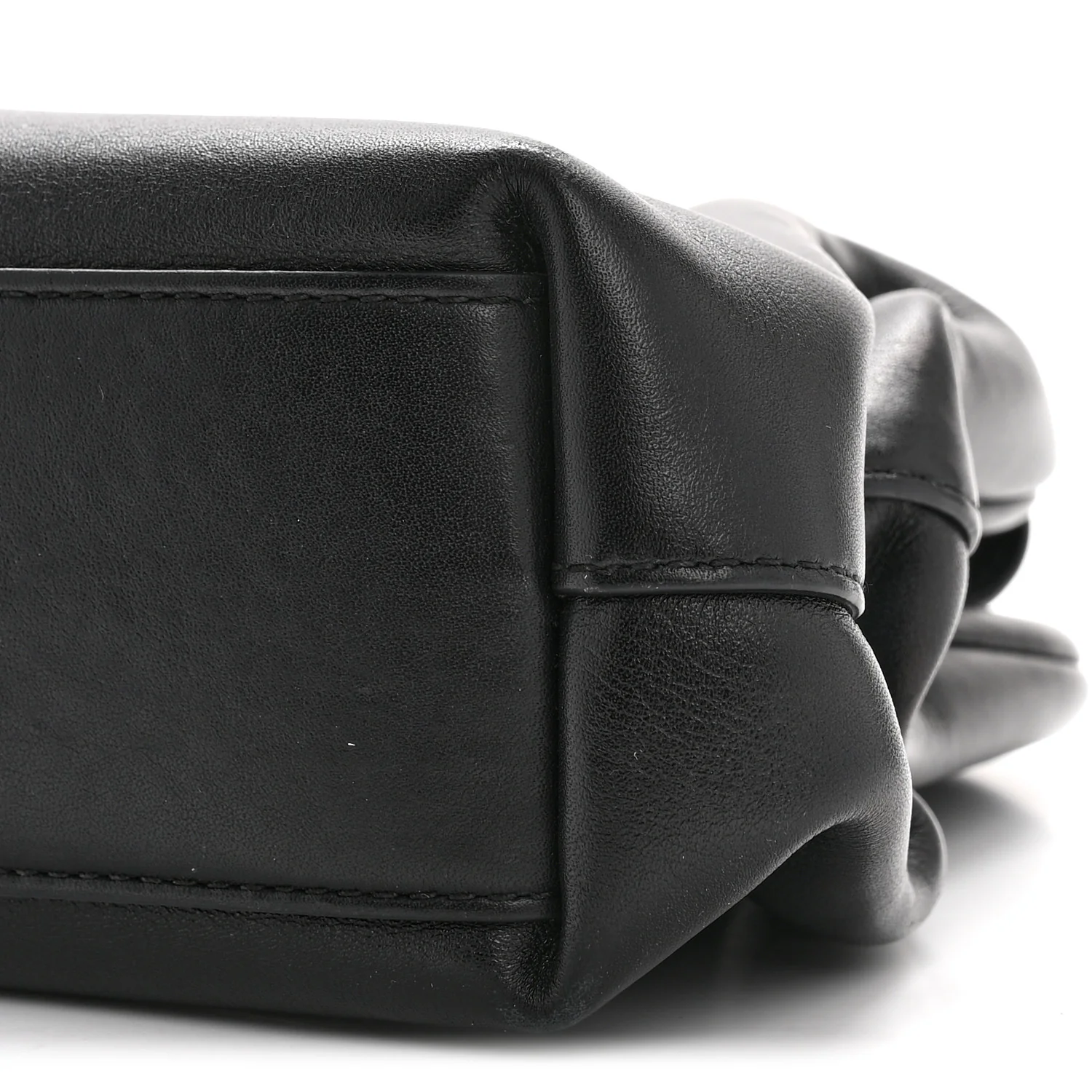 Calfskin Small The Point Triangle Bag Black