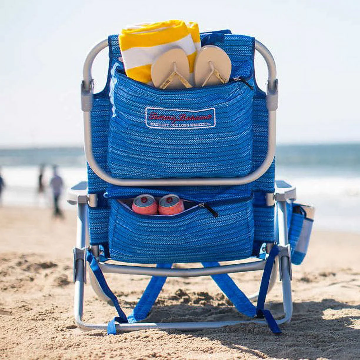 Tommy Bahama Backpack Beach Chairs (2 PACK Blue ) Image 4