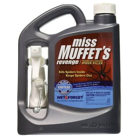 Wet & Forget 803064 Miss Muffet's Revenge Spider Killer, Indoor/Outdoor, 64 oz, Each