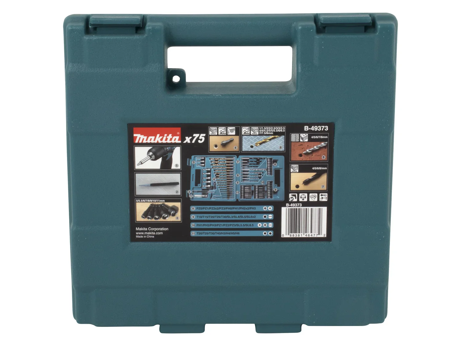 Makita Set d'embouts et de mches B-49373, 75 pices