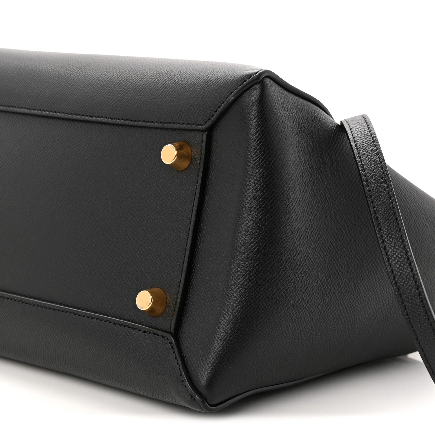 Grained Calfskin Mini Belt Bag Black