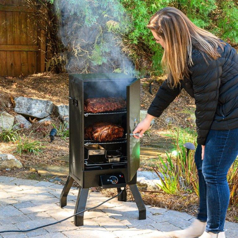 Analog Electric Smoker in Black