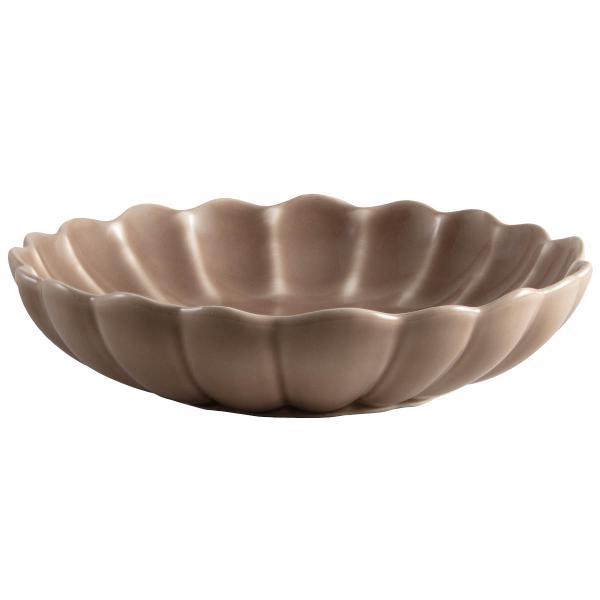 Lotus pastatallerken 21,5 cm brun