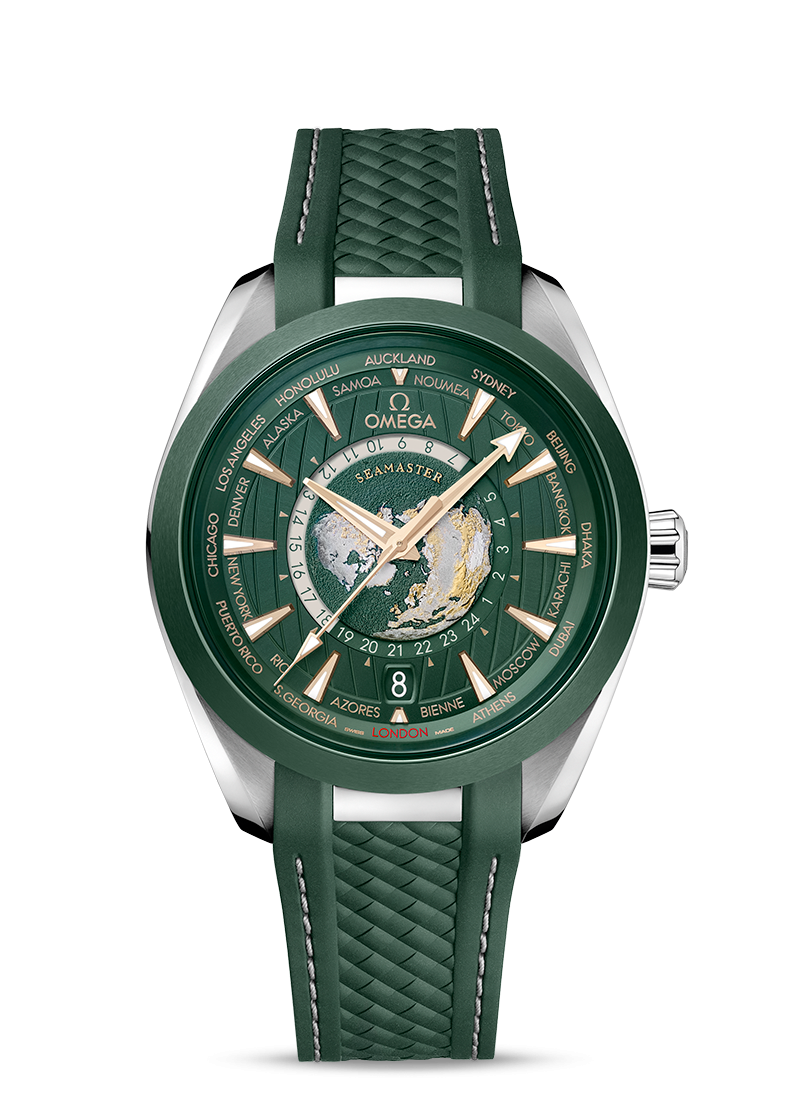 [Super Clone]OMEGA SEAMASTER AQUA TERRA 150M CO‐AXIAL MASTER CHRONOMETER GMT WORLDTIMER 43 MM