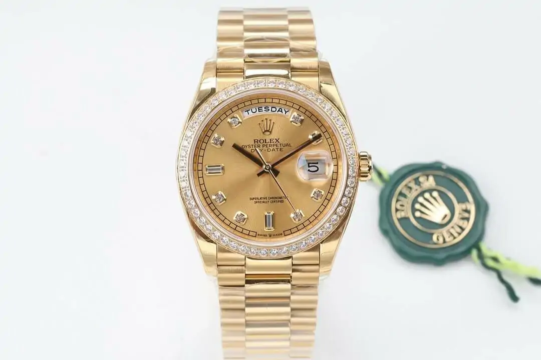 Rolex Day Date M128348RBR-0008 EW Factory Gold Case
