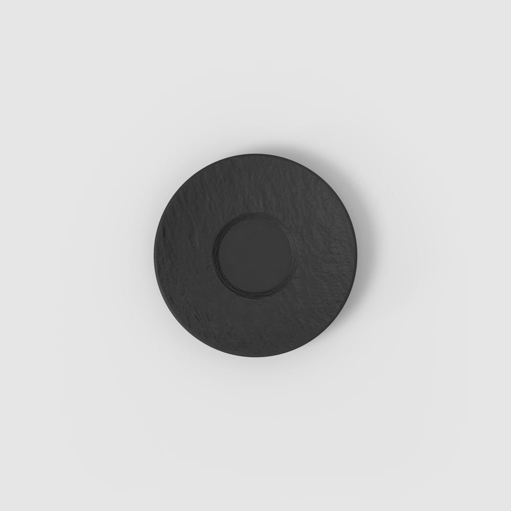 Manufacture Espresso cup saucer - Black, 4.8'', Premium Porcelain