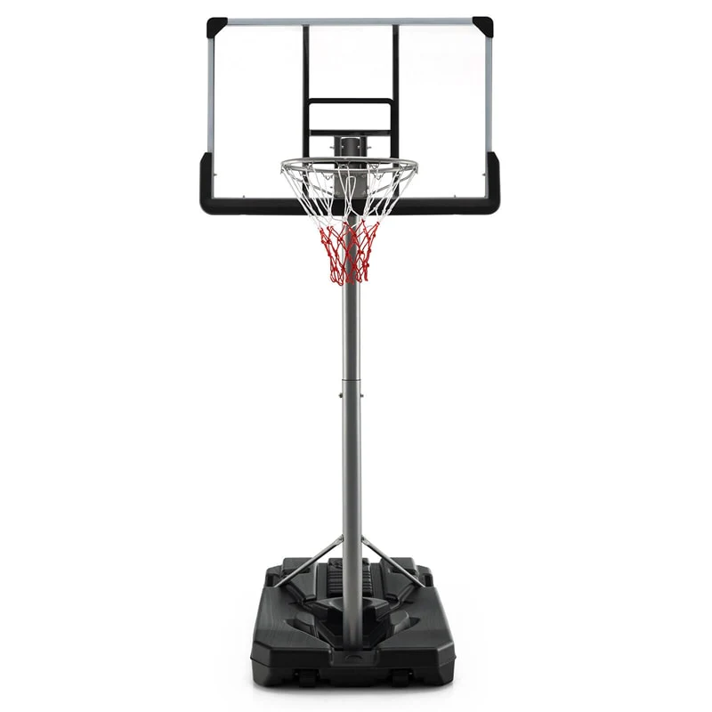 Portable Outdoor Basketball Hoop 64-79 Adjustable Poolside Basketball Goal System with 44