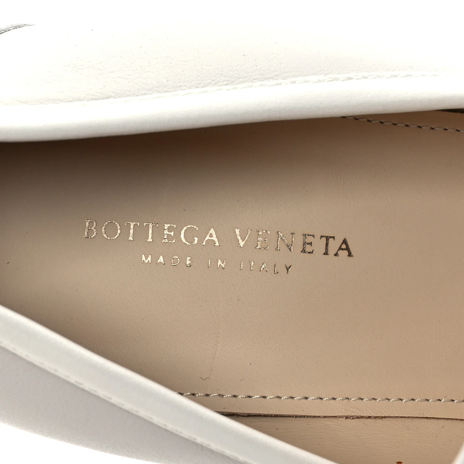 Calfskin Loafer Pumps 39.5 Mist Bianco