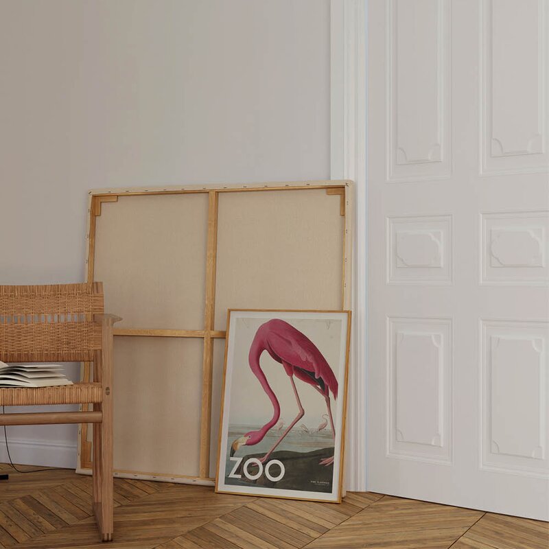 A.P. Atelier poster 50x70 cm the zoo collection pink flamingo edt. 002