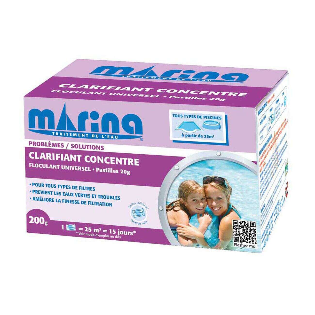 Clarifiant concentré floculant universel Marina