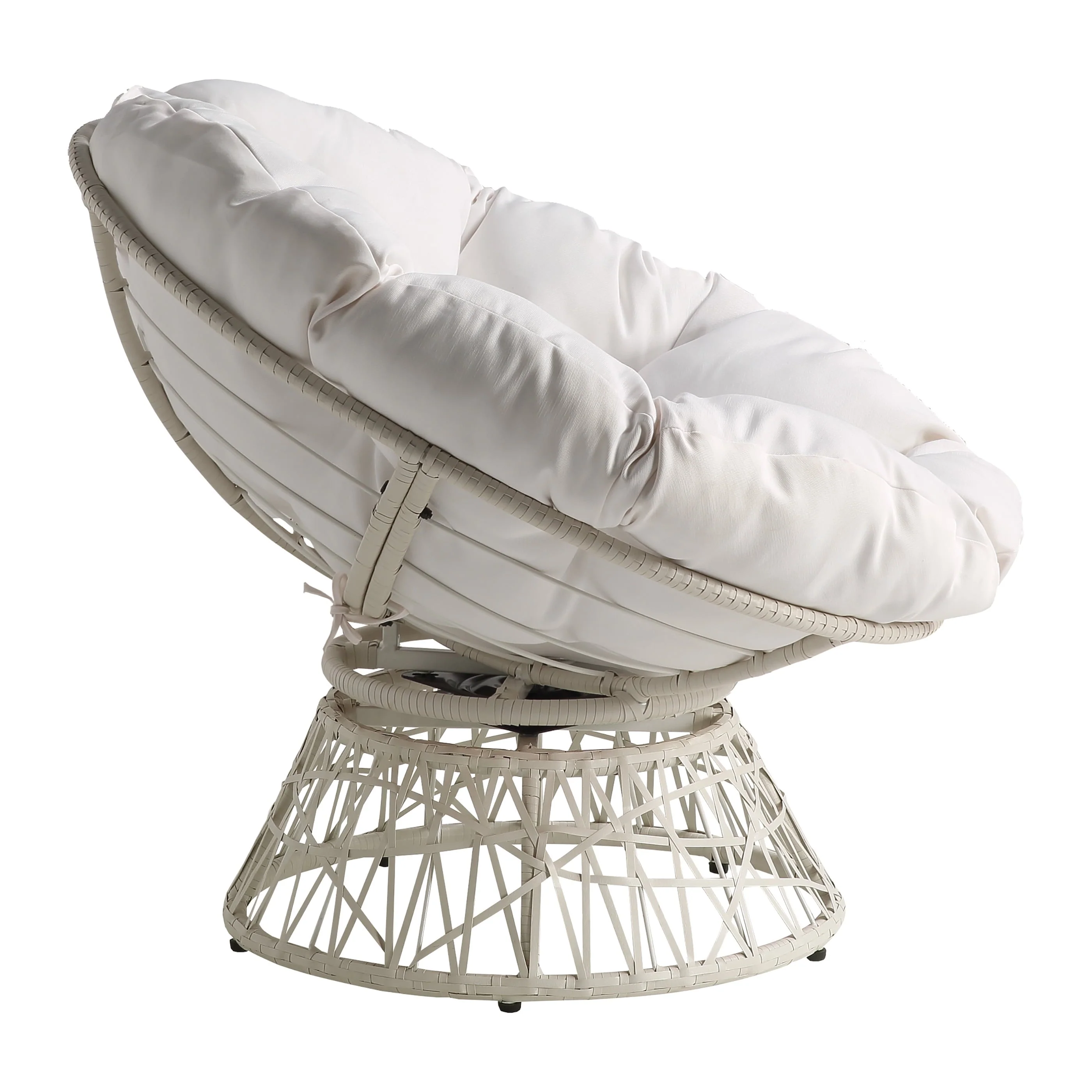 Wicker Papasan Chair with 360 Degree Swivel, 40�?W x 36�?D(Brown) Image 4
