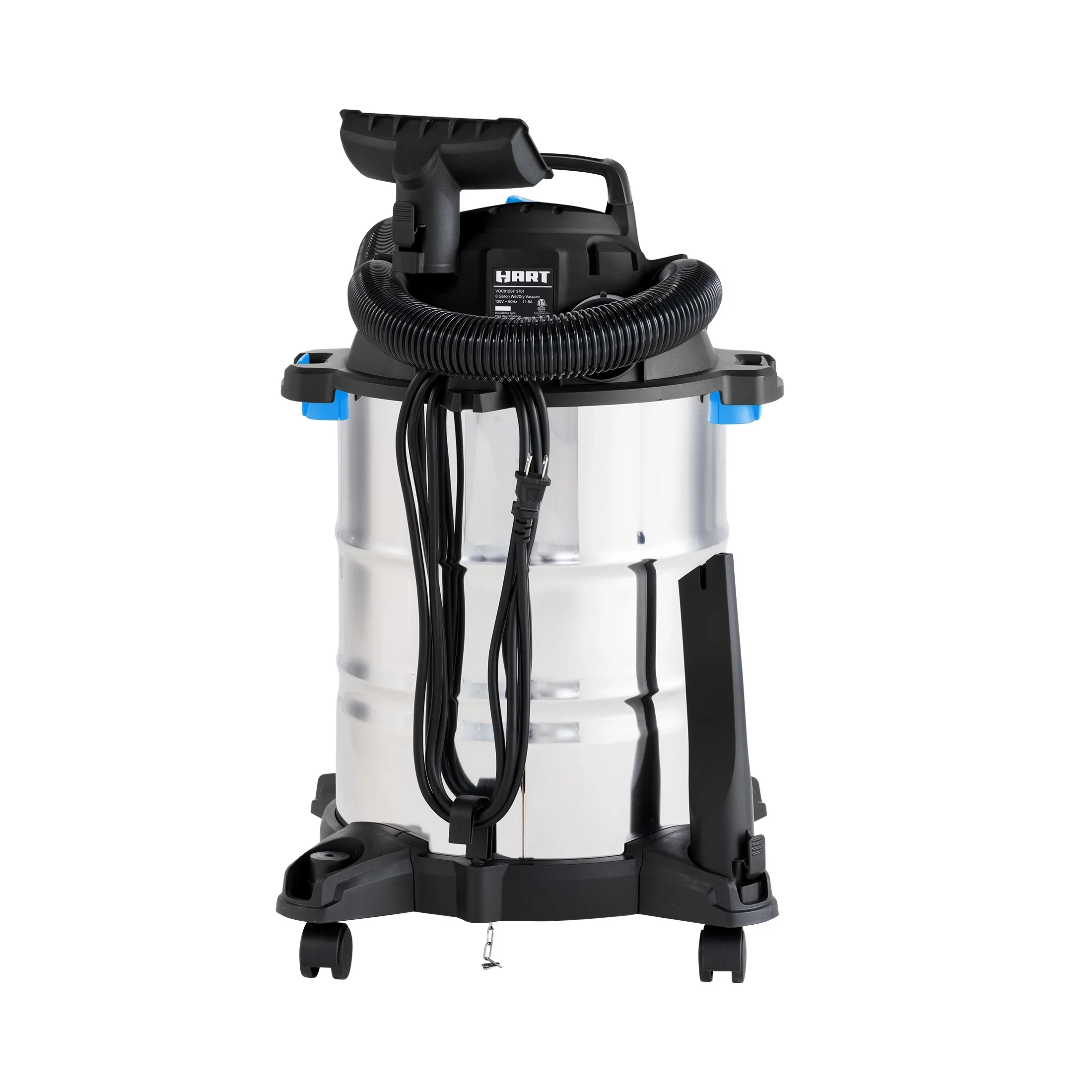 HART 8 Gallon 6 Peak HP Stainless Steel Wet/Dry Vacuum, VOC812SF 3703