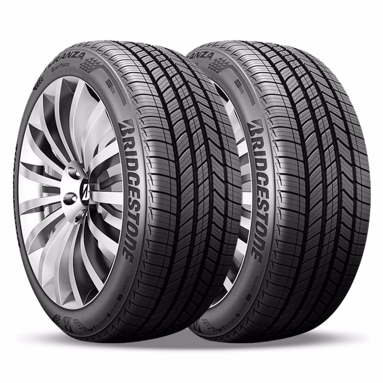 Pair of 2 Bridgestone Turanza Quiettrack 205/65R15 94H 800AA Tires 80K Mileage Warranty BR000074 / 205/65/15 / 2056515