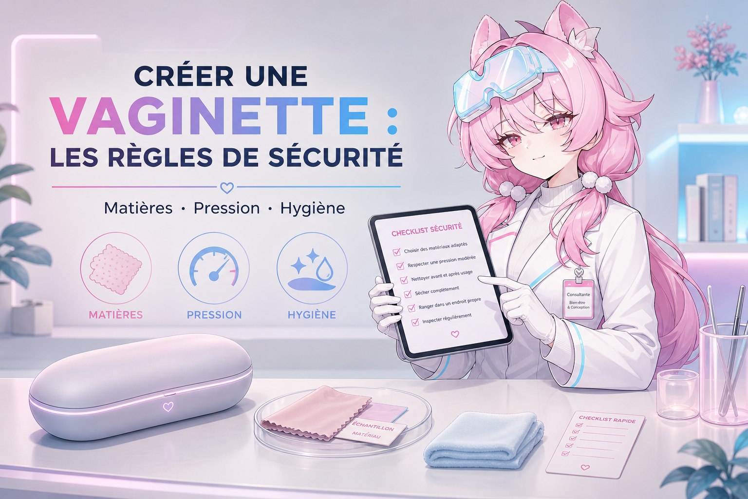 Guide de sécurité avant de créer une vaginette maison : matières, pression et hygiène