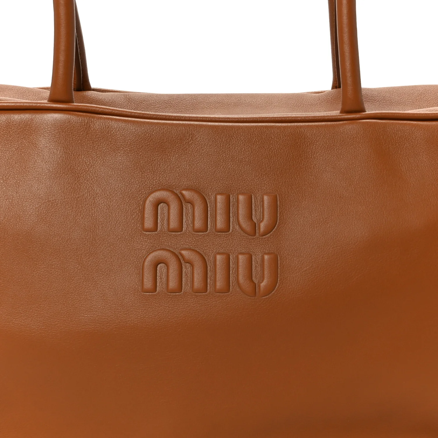 Soft Calf Softy Large Beau Top Handle Bag Cognac