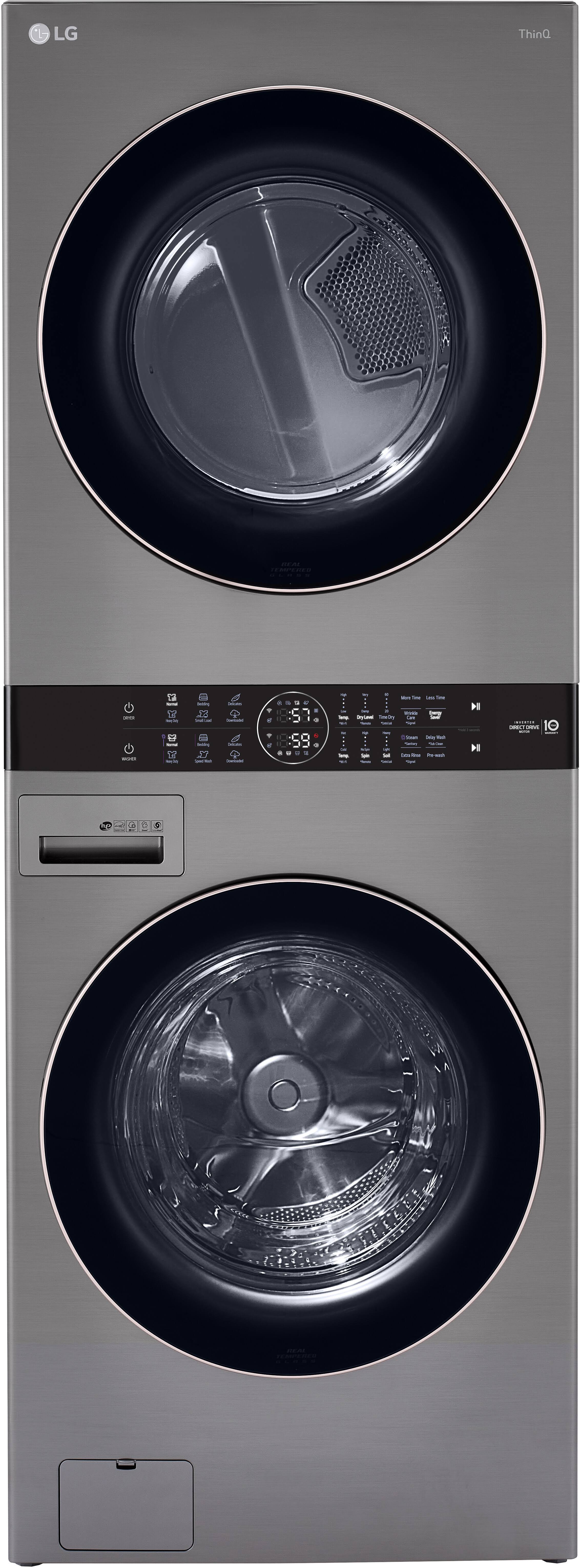 Single Unit Front Load LG WashTower with Center Control 4.5 Cu. ft. Washer and 7.4 Cu. ft. Electric Dryer