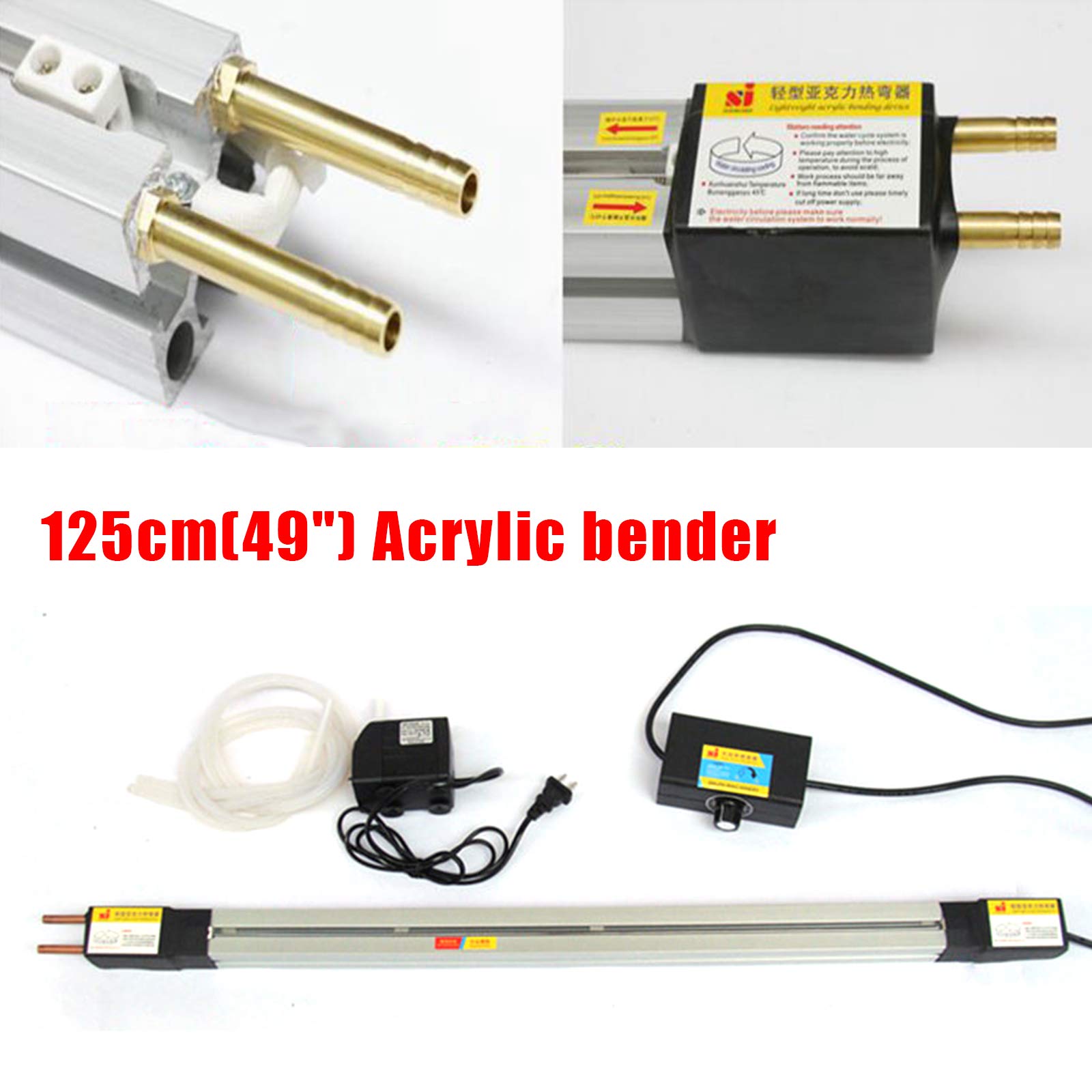Acrylic PVC Plastic Bender, 110V Plastic Sheet Bender(49.2 Inch) | Acrylic PVC Plastic Bender, Acrylic Heat Bending Machine, Manual Strips Heater with Bracket