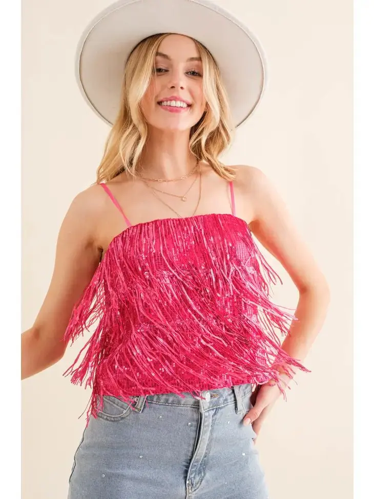 Sequin Tiered Cami