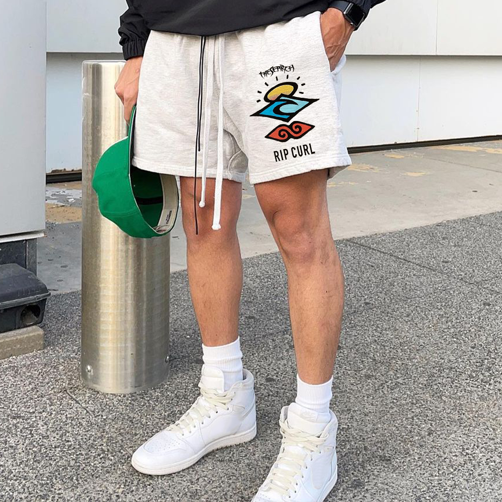 Short de sport imprimé décontracté pour homme