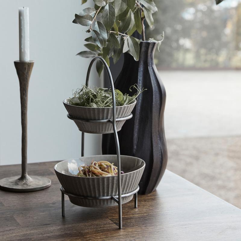 Sana tallerkenstativ sølv 32 cm